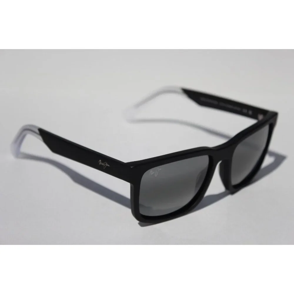 MAUI JIM Stone Shack POLARIZED Sunglasses 862-02 Black Crystal/Gray NEW Italy - Picture 11 of 11